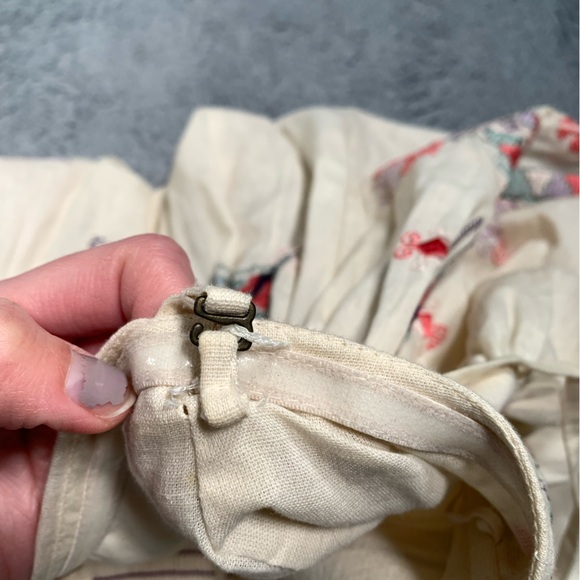 Free people embroidered Dress small baby doll mini - Picture 12 of 16